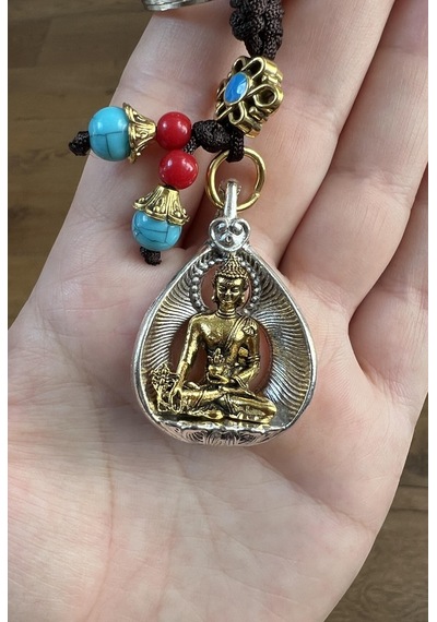 Feng Shui Buda Figürlü Metal Anahtarlık