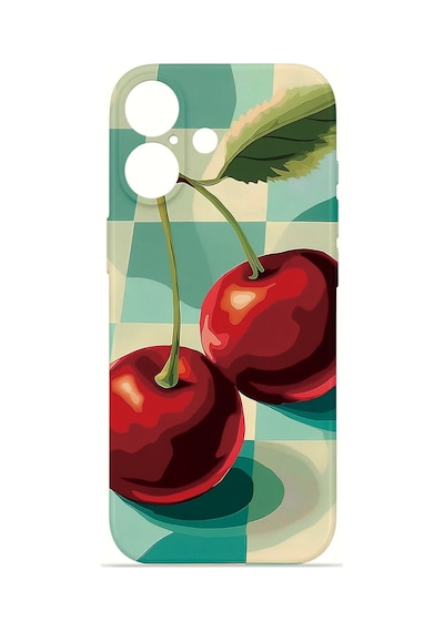 Apple iPhone Uyumlu 17 Vorian İnce Kamera Korumalı Mika Kılıf Cherry Picnic Cherry Picnic Mika