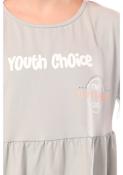 Toontoy Kız Çocuk Youth Choice Baskılı Tüllü Elbise Yeşil Toontoy Kız Çocuk Youth Choice Baskılı Tüllü Elbise Yeşil