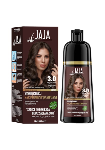 Jaja Koyu Kahverengi Beyaz Kapatıcı Şampuan 300 Ml Tüm Saç Tipleri