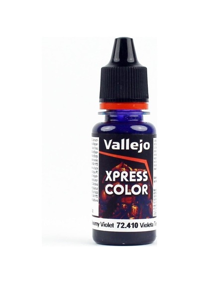 Vallejo 72410 18 Ml. Gloomy Violet, Xpress Game Color Serisi Model Boyası Renkli
