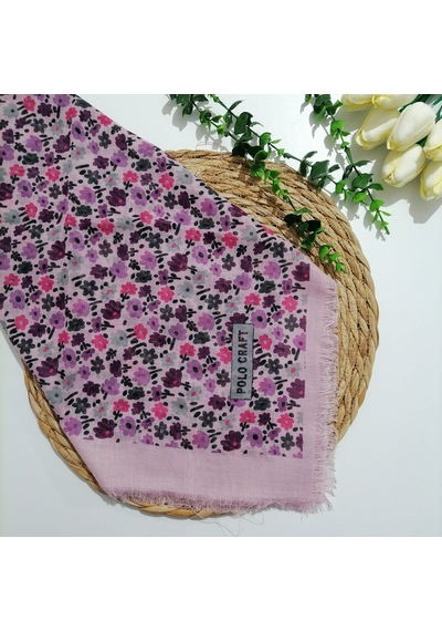 Polocraft - Flamlı Pamuklu Eşarp Ms711 Çok Renkli