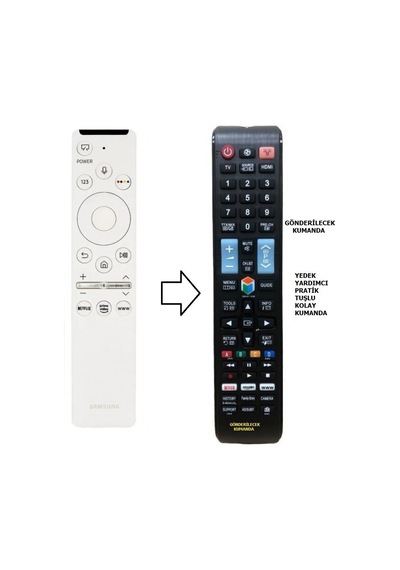 Samsung Uyumlu Bn59 01330m 4k Suhd Smart Tv Yedek Kumandası