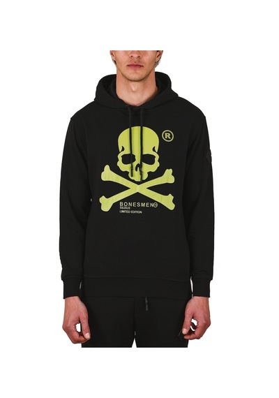 Bonesmen Erkek Kapüşonlu Sweatshirt (463017015) Siyah