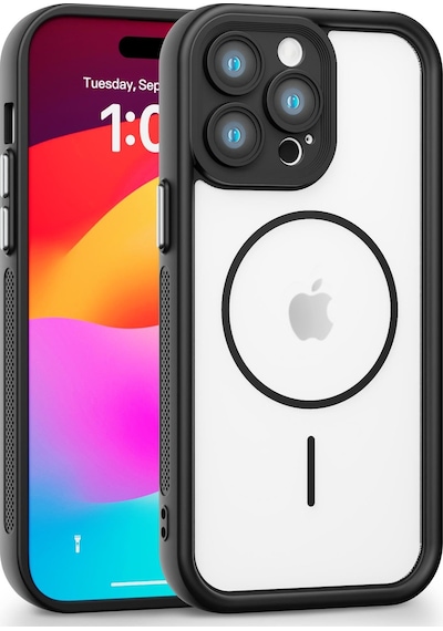 Apple Uyumlu iPhone 14 Pro Max  Kamera Korumalı Magsafe Wireless Şarj Özellikli Mat Silikon Siyah Renkli Silikon Telefon Kılıfı
