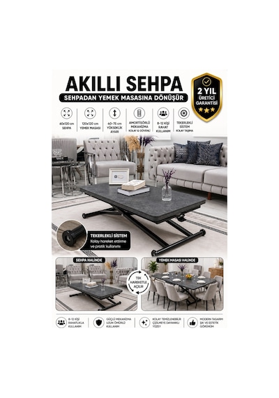 Home Üst Tabla Mdf Kartal Oval Köşe Alt Ayak Siyah