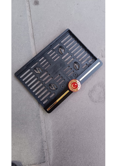 Motor Plakalık - Fors Türk Bayrağı - Cb Forsu Bayraklı Motorsiklet Plakalık Başkanlık Bayrak Fors Plakalık