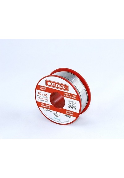 Soldex Lehim Teli 200Gr 0.75Mm 60/40 Soldex Lehim Teli 200Gr 0.75Mm 60/40