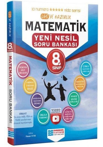 8. Sınıf Matematik Soru Bankası - Evrensel İletişim Yayınları N11.1287