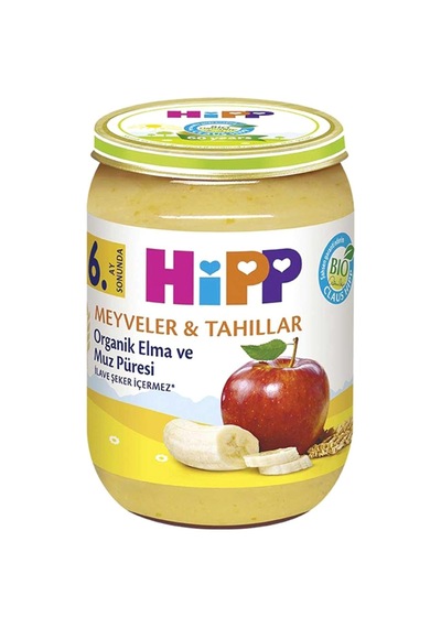Hipp Organik Elma Ve Muz Püresi 190 Gr