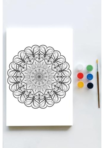 Pster21592 Mandala Tuval Kanvas Tablo Boyama Hobi Seti 16 50x70cm -