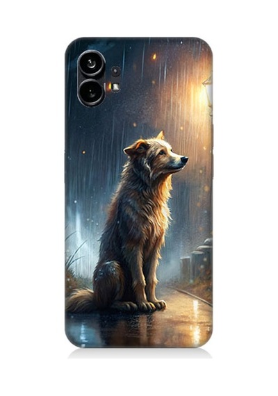 Nothing Phone 1 Yağmurlu Sokak Desenli Silikon Kılıf