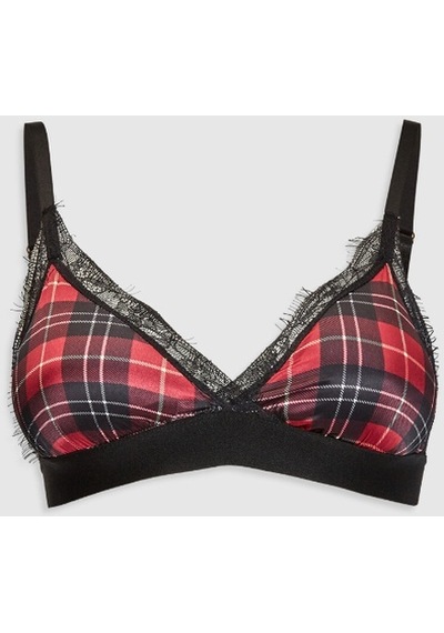 Deep Secret Saten Ekose Bralet Ds200036br 001