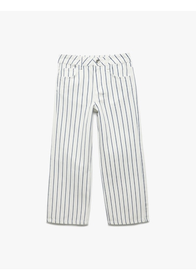 Koton Pamuklu Çizgili Geniş Paça Jean Pantolon Lacivert Çizgili 5skg40148ad 7s2 Koton Pamuklu Çizgili Geniş Paça Jean Pantolon Lacivert Çizgili 5skg40148ad 7s2