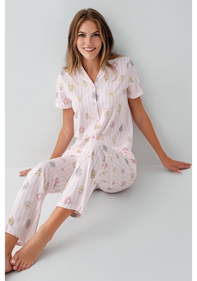 Rolypoly Kadın Pembe Gömlek Pijama Rp3809-s-v1 Pembe