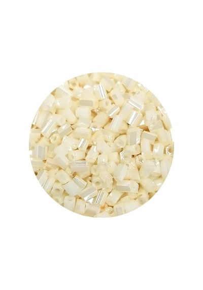 Kesme Cam Boncuk 2mm - 60 Gram - Krem - Bnc384 Diğer