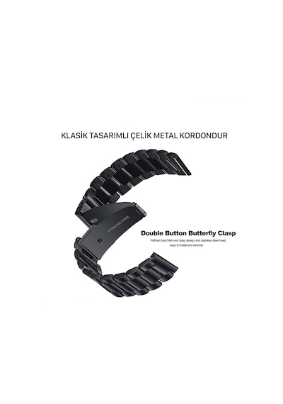 Huawei Watch Gt Gt2 Gt2 Pro Classic Çelik Metal Kordon 46 Mm
