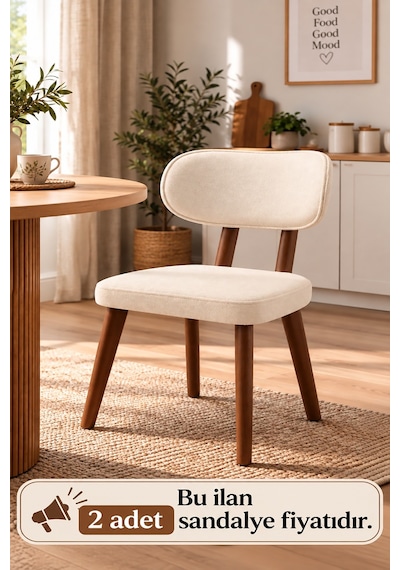 2 Adet Masal Ahşap Gürgen Sandalye Cafe,restaurant,mutfak,salon,yemek Odası Sandalyesi Ceviz