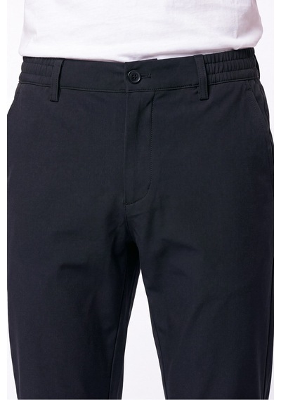 Comfort Fit Esnek Pamuklu Yan Cep Siyah Jogger Pantıolon P 1220