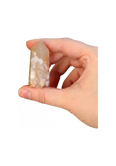 Doğal Çiçek Akik Flower Agate Kütle Küçük Boy