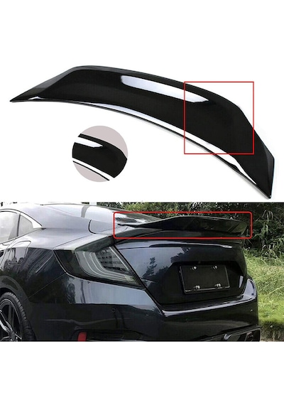 Honda Civic Fc5 Spoiler Anatomik Piano Black