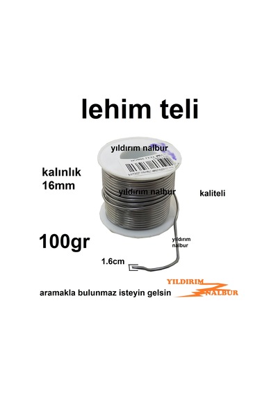 LEHİM TELİ KALİTELİ LEYİM 100GR 1.6MM KALIN HAVYA KAYNAK TELİ