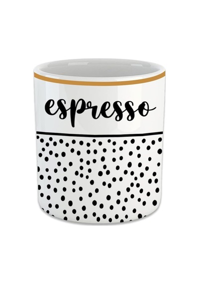 Espresso Yazılı Desenli Espresso, Double Türk Kahvesi Fincanı Kulpsuz Bardak Diğer