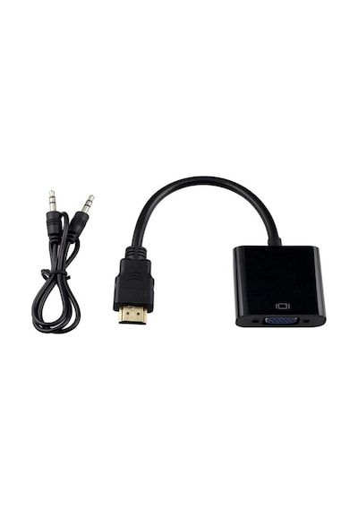 Sanec Hdmı To Vga Dönüştürücü + Ses Kablosu Siyah Sku: Smg8690010109712