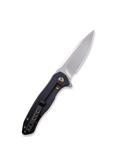 We Knife Kitefin Black Ti Handle With A Blue Groove On Presentation Handle Polished Bead Blasted Cpm S35vn Blade Kamp Çakı Siyah We Knife Kitefin Black Ti Handle With A Blue Groove On Presentation Handle Polished Bead Blasted Cpm S35vn Blade Kamp Çakı Siyah