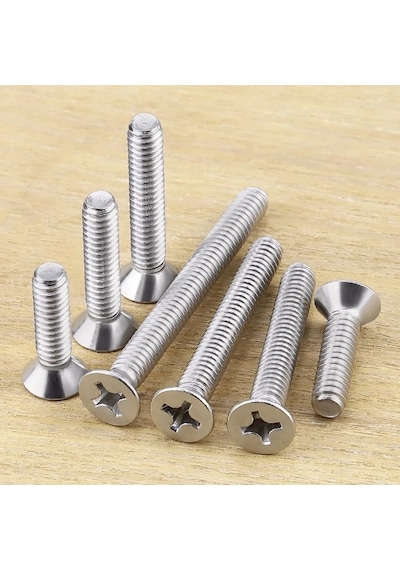 M8x80mm Yhb Vida Dın965 Yıldız Havşa Başlı Vida 10 Adet Diğer