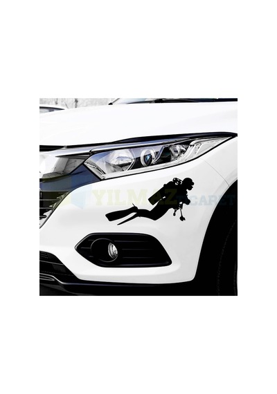 Dalgıç Oto Sticker Dalış Deniz Su Altı Çıkartma Etiket Yapıştırma