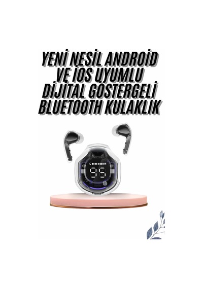 Mey İthalat 2025 Model Kablosuz Bluetooth Kulaklık Anc Enc Destekli Hifi Stereo