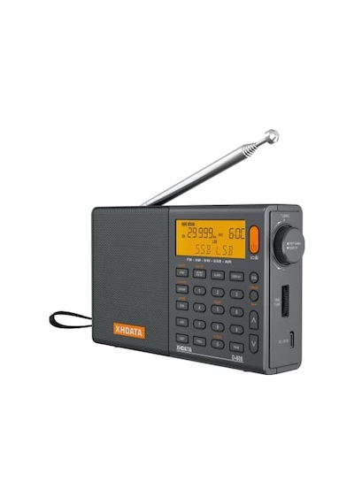 Ayrex Xhdata D-808 Taşınabilir Dijital Radyo Ukw Stereo/kw/mw/lw Ssb Rds Air Band Multi-band-radio Hoparlör İle Lcd-g