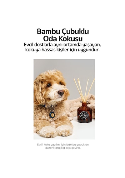 Doku Pet Cosmetic Pet Home Diffuser Evcil Hayvanlı Ortamlar İçin Oda Kokusu 200 ML
