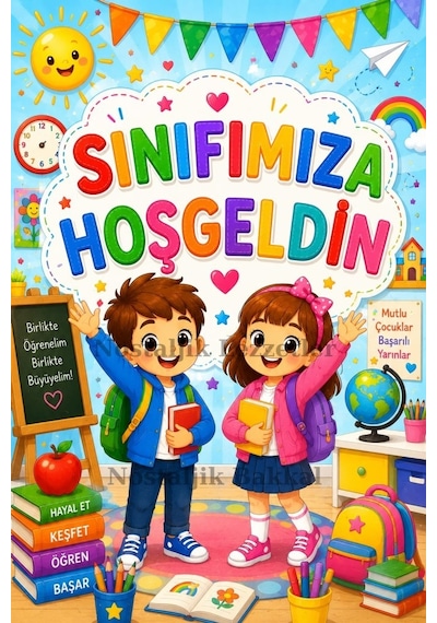 Okula Yeni Başlayan Öğrencilere 5 Adet Hediye Seti Mühür Istampa Tebrik Kartı Hediyeli