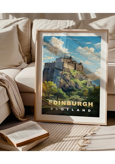 Çerçevesiz Poster Edinburgh Manzarası