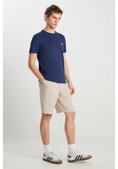 Wrangler Regular Fit Small Logo Lacivert Erkek T-shirt Mw70md3335 Lacivert