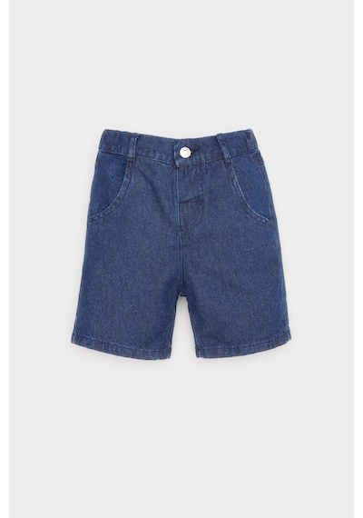 DeFacto Erkek Bebek Basic Düz Jean Şort E8258A525SMNM28 Mavi
