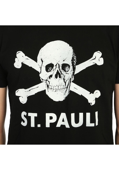 Bant Giyim - St. Pauli Futbol Siyah Erkek T-Shirt Tişört
