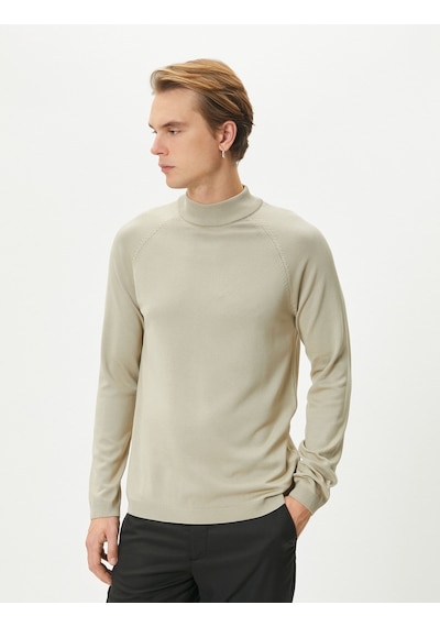 Koton Yarım Balıkçı Yaka Kazak Slim Fit Triko Uzun Kollu Bej 4wam70120ht 4WAM70120HT057 Ekru Koton Yarım Balıkçı Yaka Kazak Slim Fit Triko Uzun Kollu Bej 4wam70120ht 4WAM70120HT057 Ekru