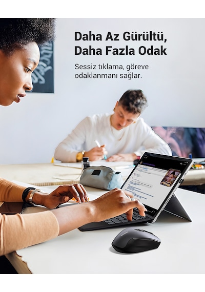Ugreen 4.000 Dpı Ergonomik Sessiz Kablosuz Optik Mouse, 90545 -