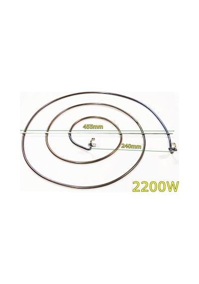 Katmer ısıtıcı rezistansı 45,5cm 220V 2200W