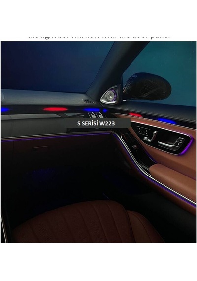 Mercedes S W223 2021+ Uyumlu Yedek Parça 64 Renk İç Ambiyans - Diğer