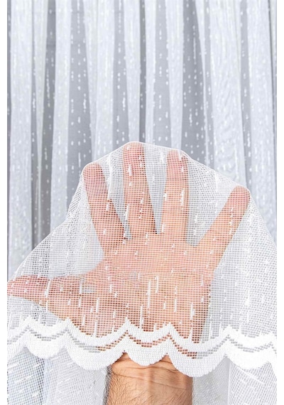 Evdepo Home Kullanıma Hazır Örme Tül Perde (540790588)