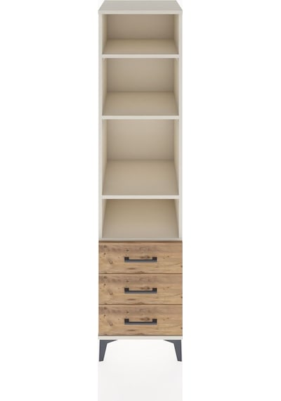 Hyperion Dolap 4 Raflı 3 Çekmeceli 44x44x182 Aytaşı-çam Aytaşı