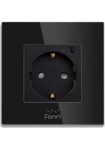 Fonri Wf3-el3-0401-04 Wıfı Akıllı Duvar Prizi Siyah