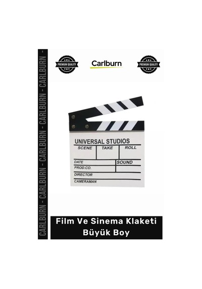 Özel Üretim Profesyonel Reji Ekipmanları Dekoratif Hediye Ahşap Film Sinema Klaketi Büyük Boy