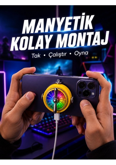 Şarj Edilebilir Rgb Telefon Soğutucu Oyun Fanı Diğer