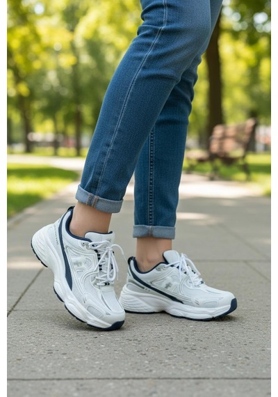 Tuğba Ortopedi 329 Genç Rahat Sneaker Beyaz/lacivert