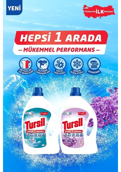 Tr Yoğun Ferahlık Sıvı Çamaşır Deterjanı 26 Yıkama 1690 Ml 0.75 LT - 2.5 LT - 12 KG